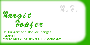 margit hopfer business card